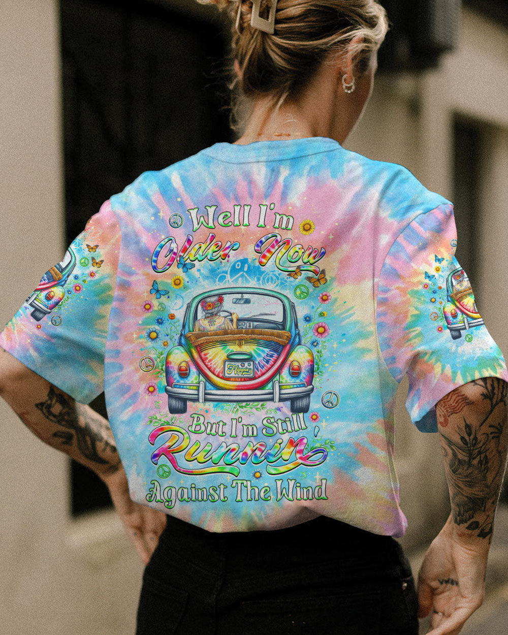 RUNNING AGAINST THE WIND TIE DYE ALL OVER PRINT - YHDU1901243