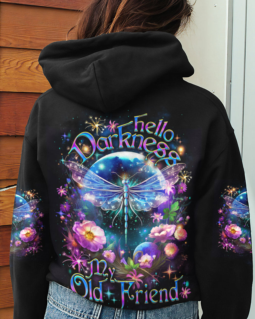 HELLO DARKNESS MY OLD FRIEND DRAGONFLY ALL OVER PRINT - YHDU1907231