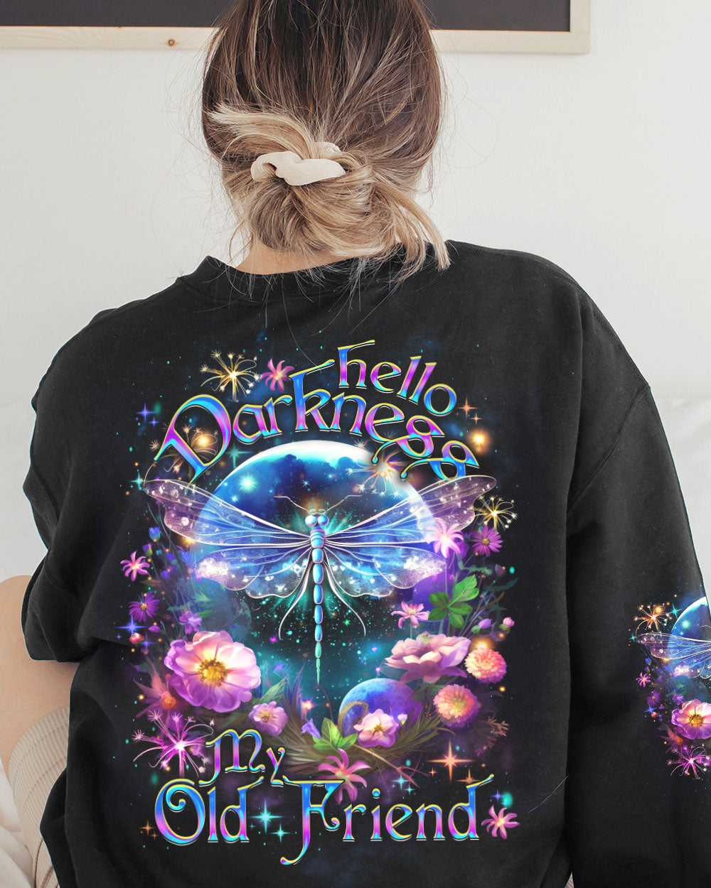 HELLO DARKNESS MY OLD FRIEND DRAGONFLY ALL OVER PRINT - YHDU1907231