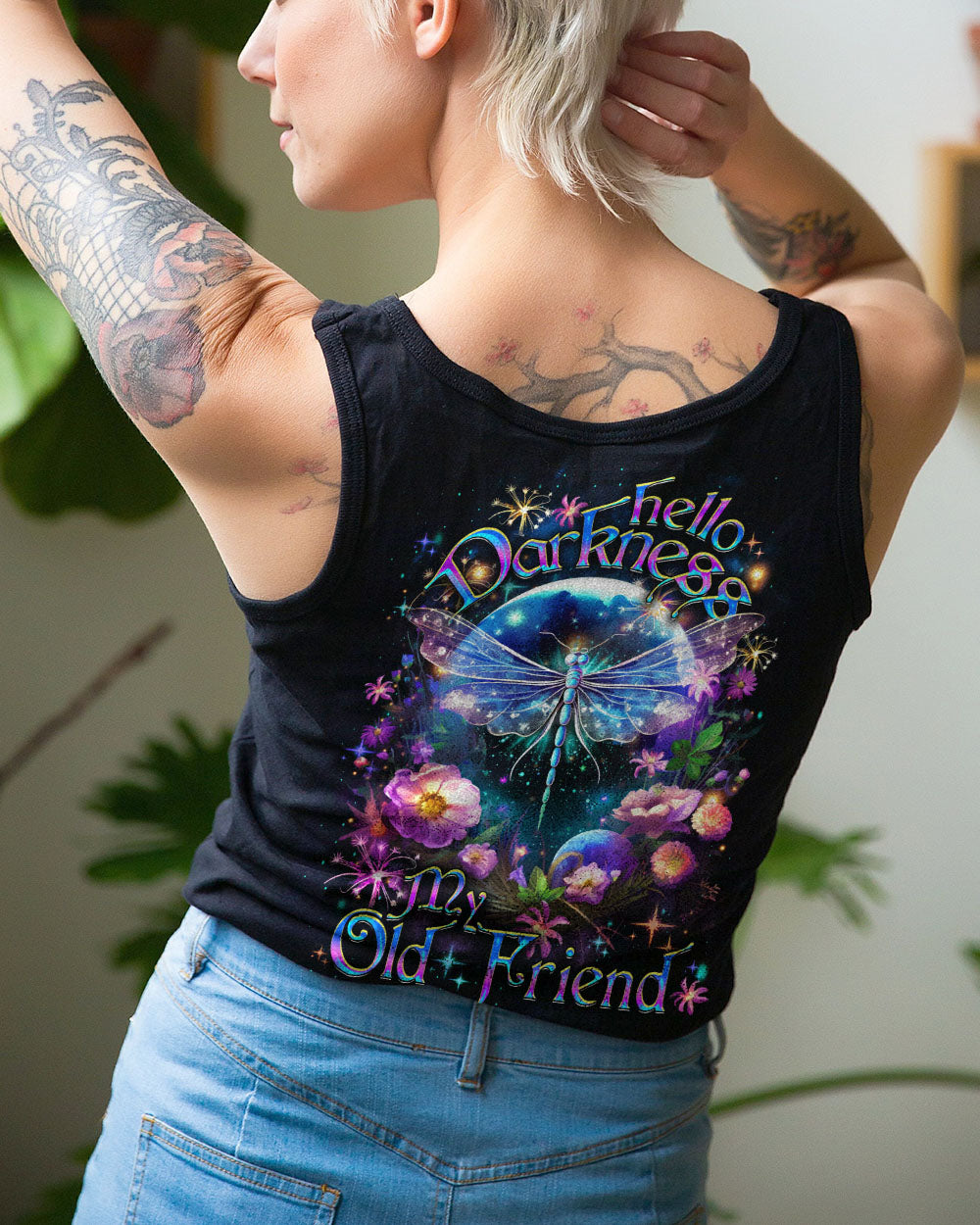HELLO DARKNESS MY OLD FRIEND DRAGONFLY ALL OVER PRINT - YHDU1907231