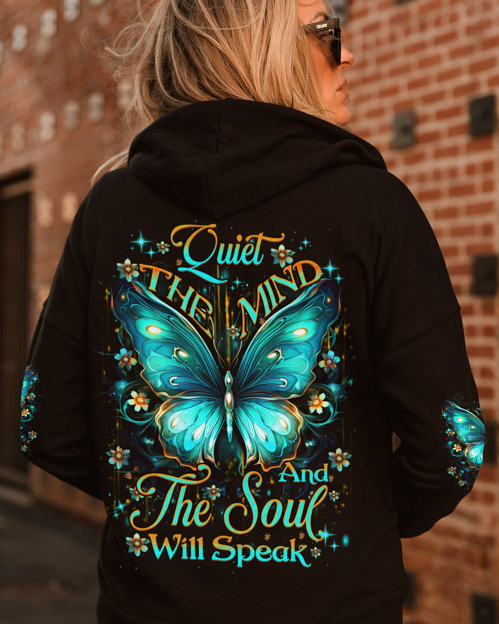 QUIET THE MIND AND THE SOUL WILL SPEAK BUTTERFLY ALL OVER PRINT - YHDU1907232