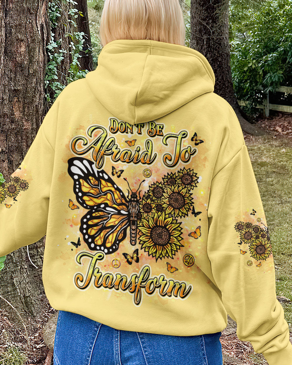 DON'T BE AFRAID TO TRANSFORM BUTTERFLY ALL OVER PRINT - YHDU2001254