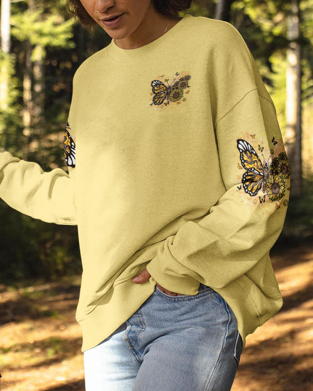 DON'T BE AFRAID TO TRANSFORM BUTTERFLY ALL OVER PRINT - YHDU2001254