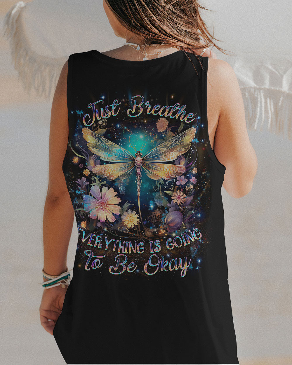 JUST BREATHE DRAGONFLY ALL OVER PRINT - YHDU2002244