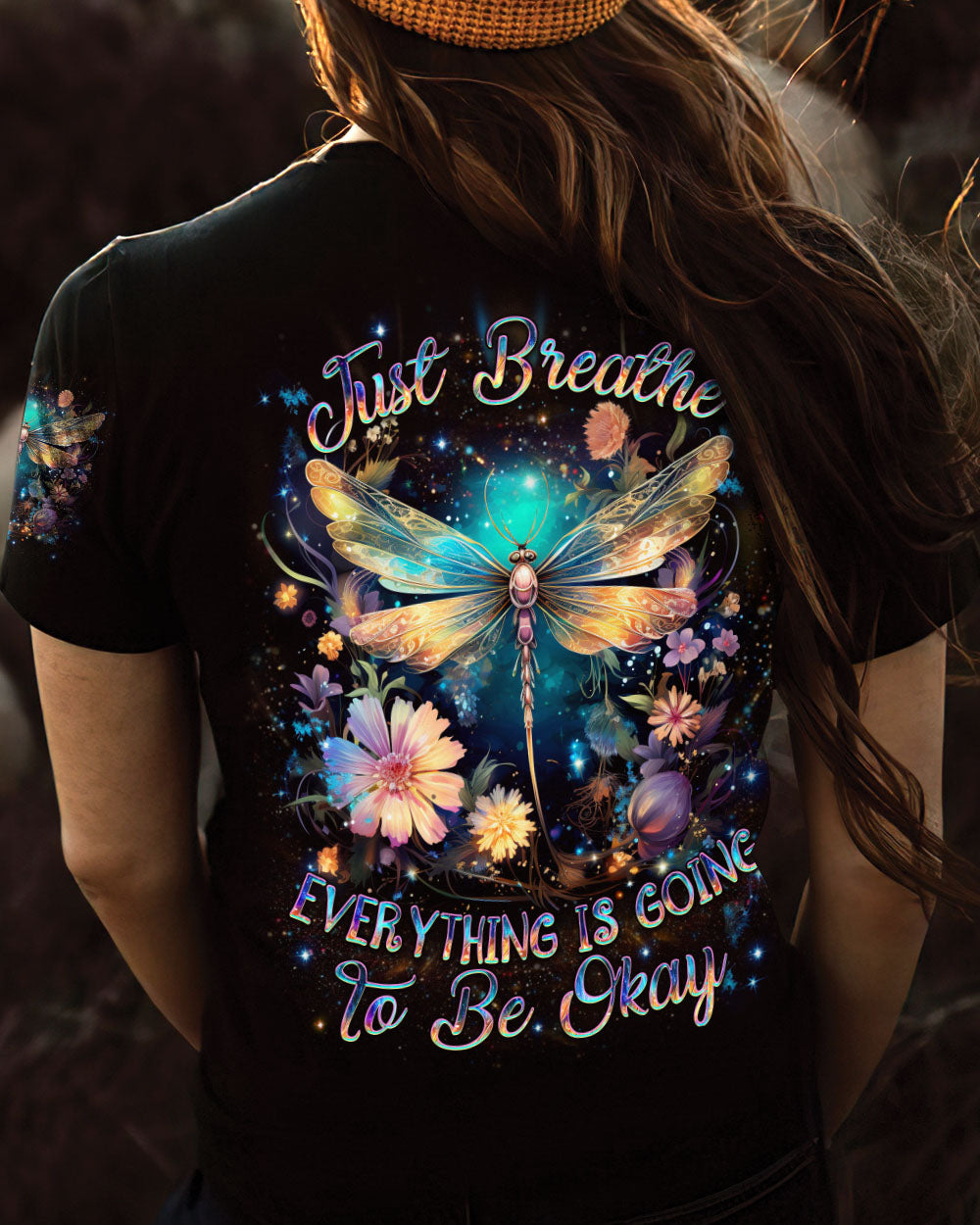 JUST BREATHE DRAGONFLY ALL OVER PRINT - YHDU2002244