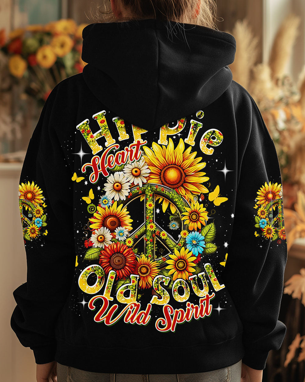 HIPPIE HEART OLD SOUL WILD SPIRIT ALL OVER PRINT - YHDU2002253