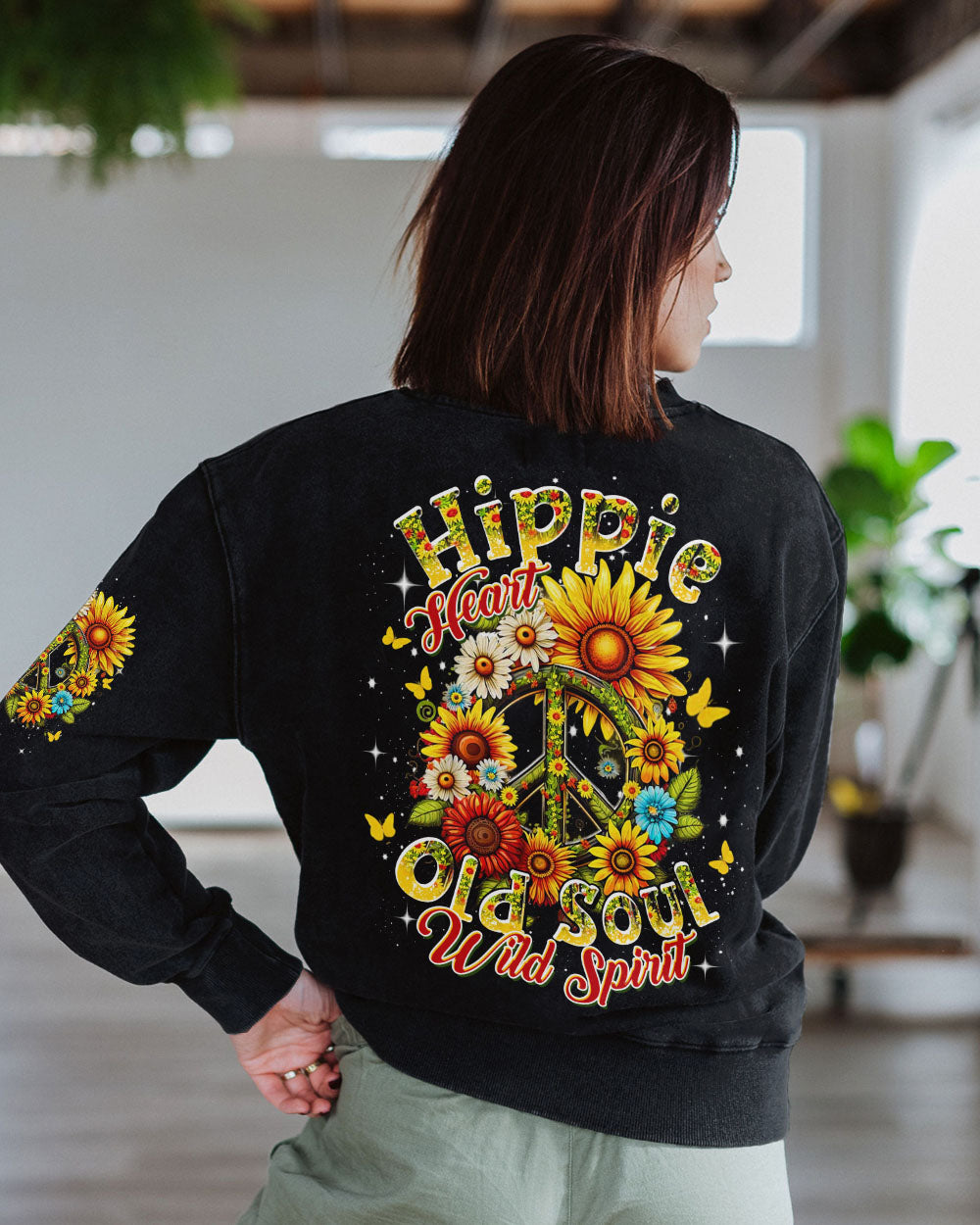 HIPPIE HEART OLD SOUL WILD SPIRIT ALL OVER PRINT - YHDU2002253