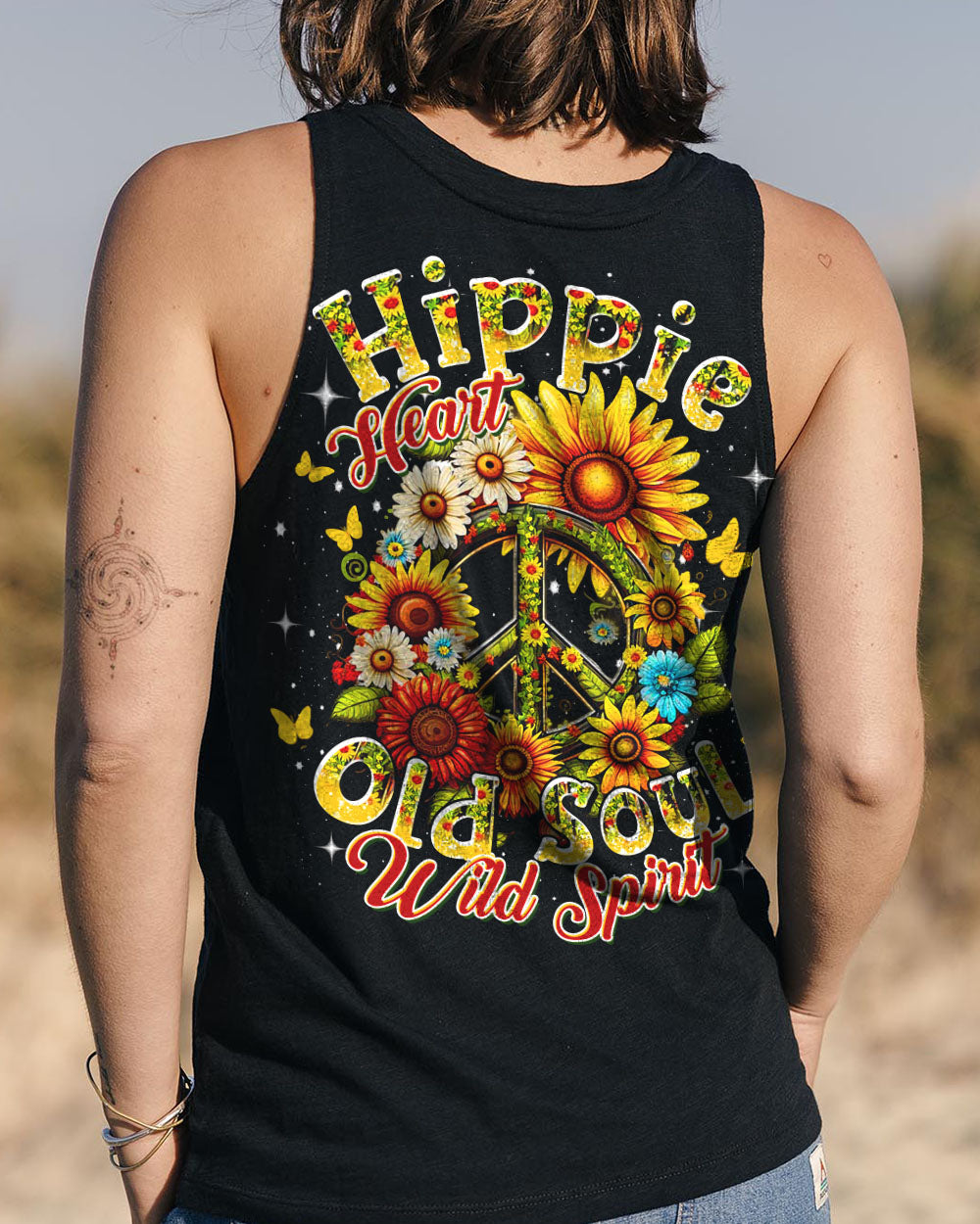 HIPPIE HEART OLD SOUL WILD SPIRIT ALL OVER PRINT - YHDU2002253