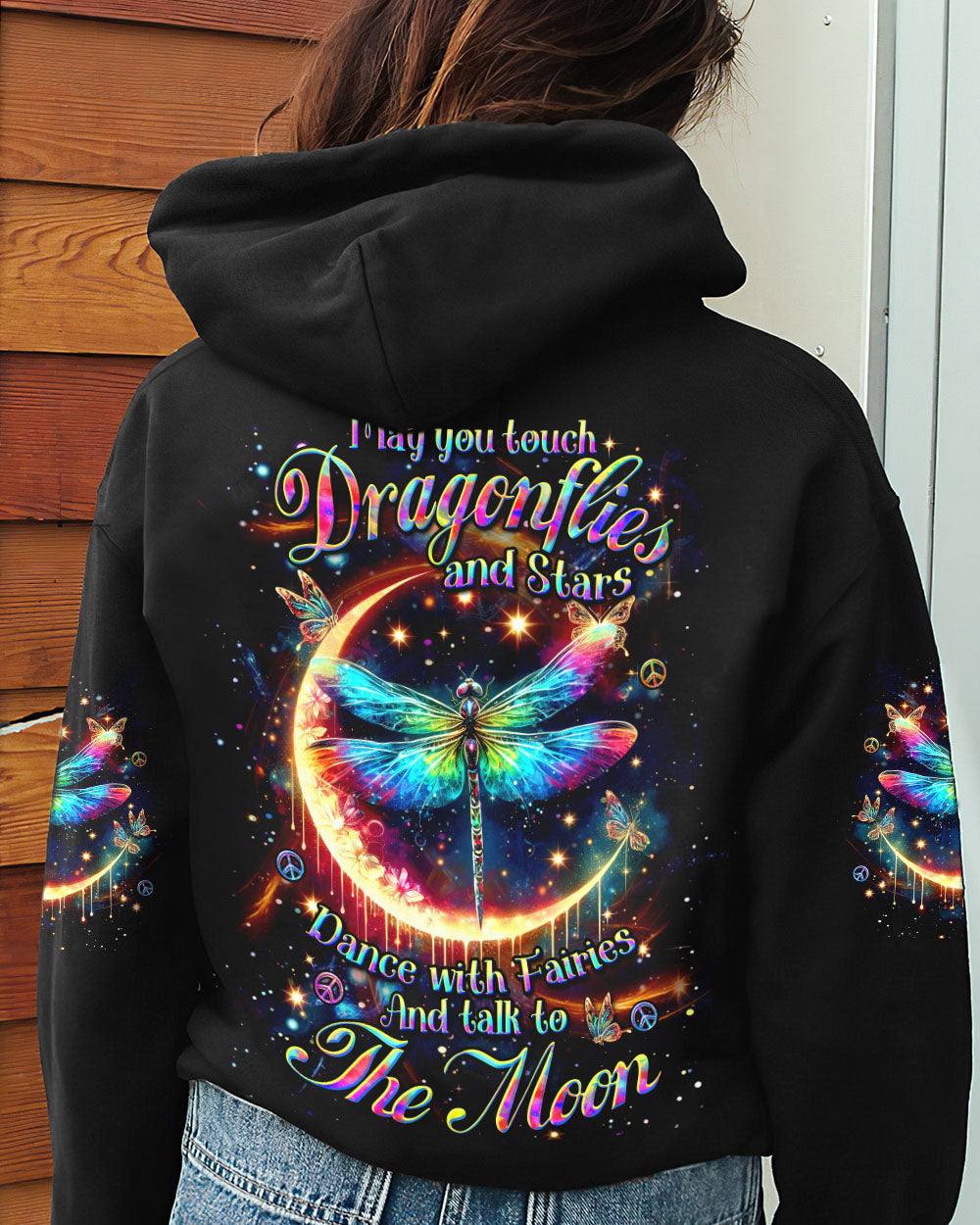 MAY YOU TOUCH DRAGONFLIES AND STARS ALL OVER PRINT - YHDU2005243