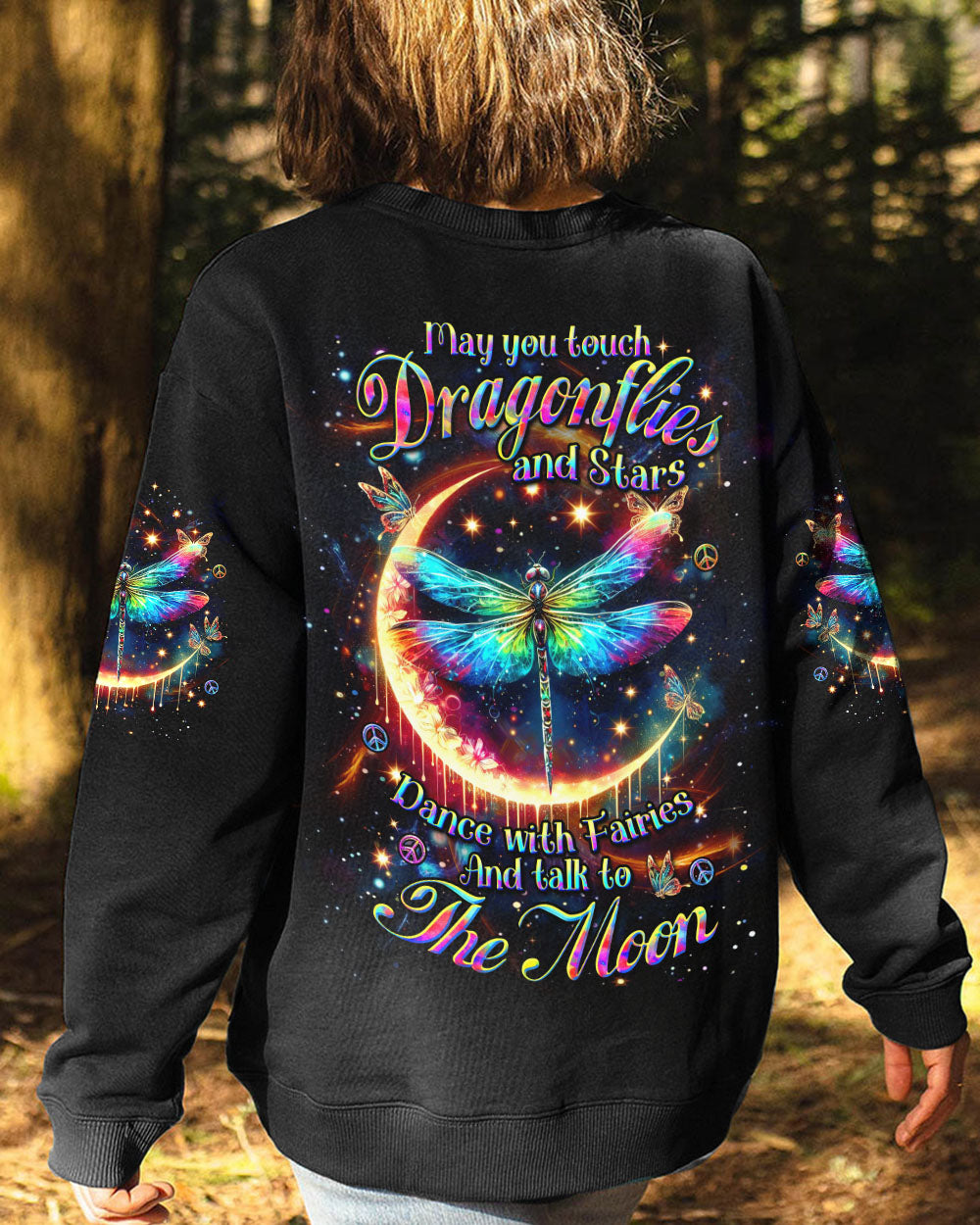 MAY YOU TOUCH DRAGONFLIES AND STARS ALL OVER PRINT - YHDU2005243
