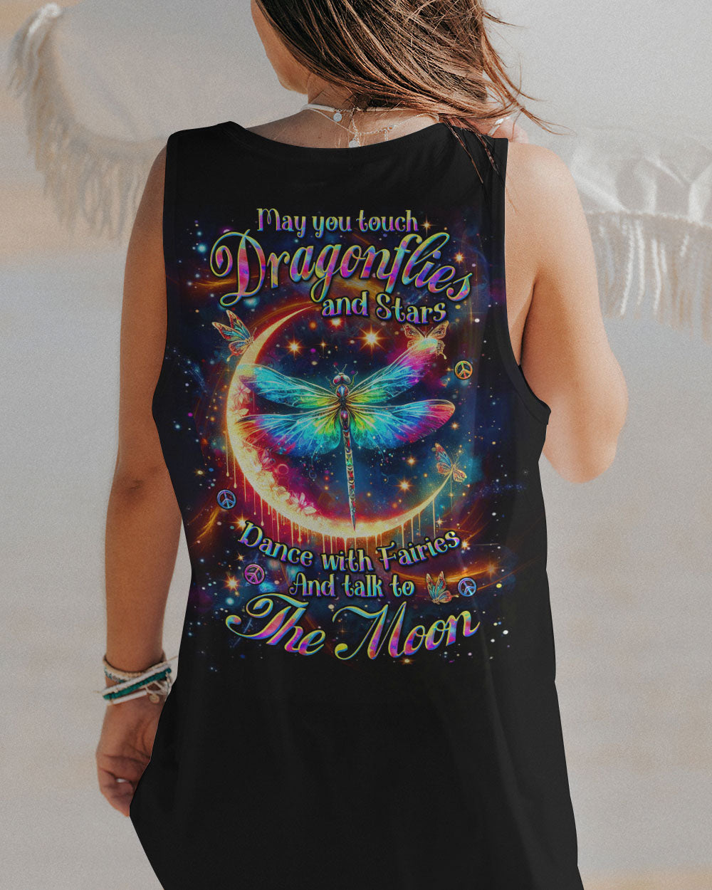 MAY YOU TOUCH DRAGONFLIES AND STARS ALL OVER PRINT - YHDU2005243