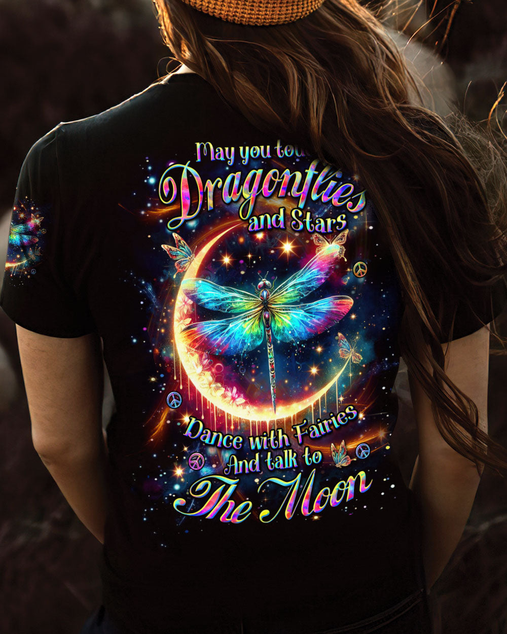 MAY YOU TOUCH DRAGONFLIES AND STARS ALL OVER PRINT - YHDU2005243