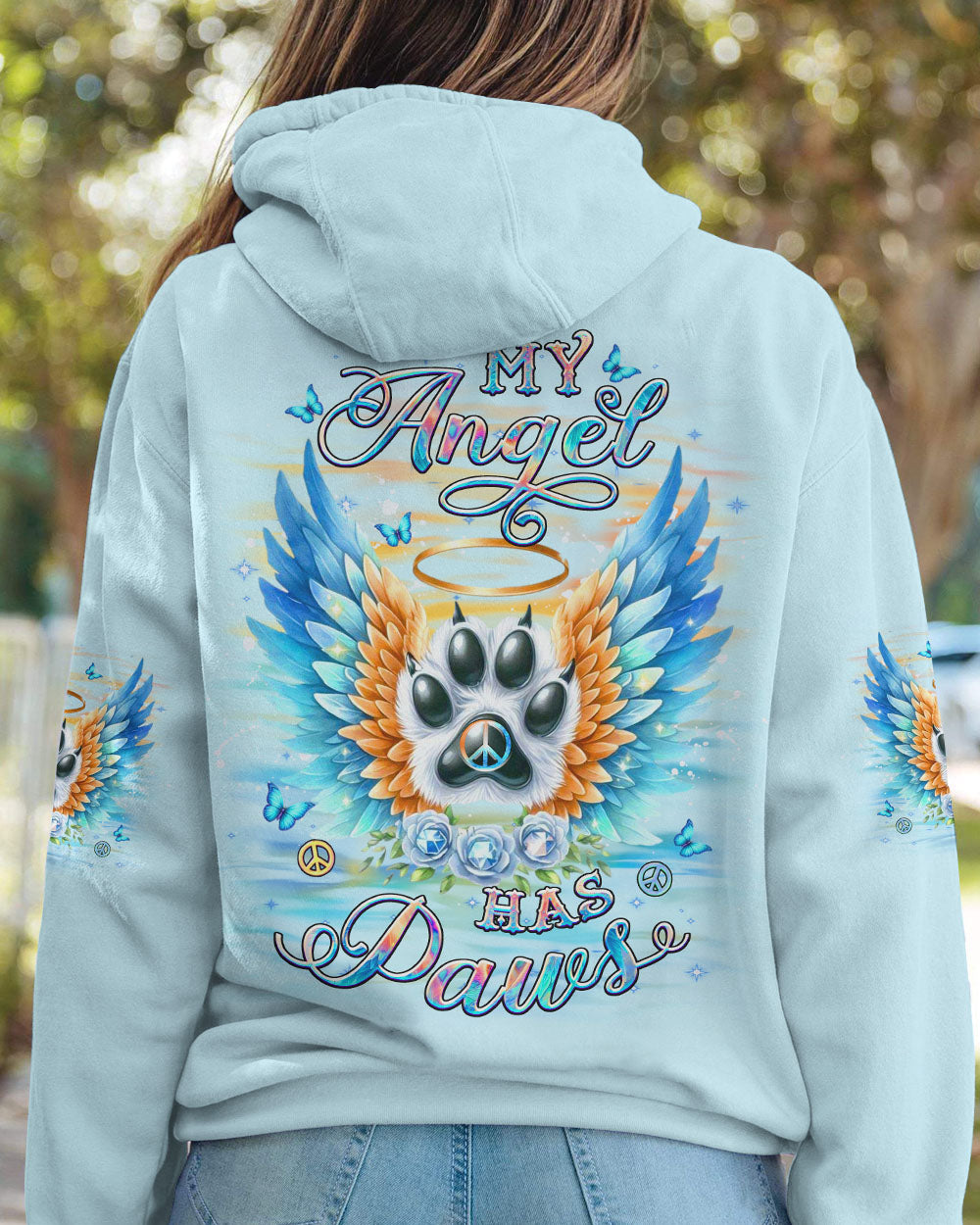 MY ANGEL HAS PAWS ALL OVER PRINT - YHDU2101251