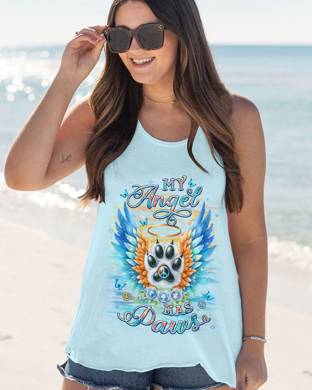 MY ANGEL HAS PAWS ALL OVER PRINT - YHDU2101251