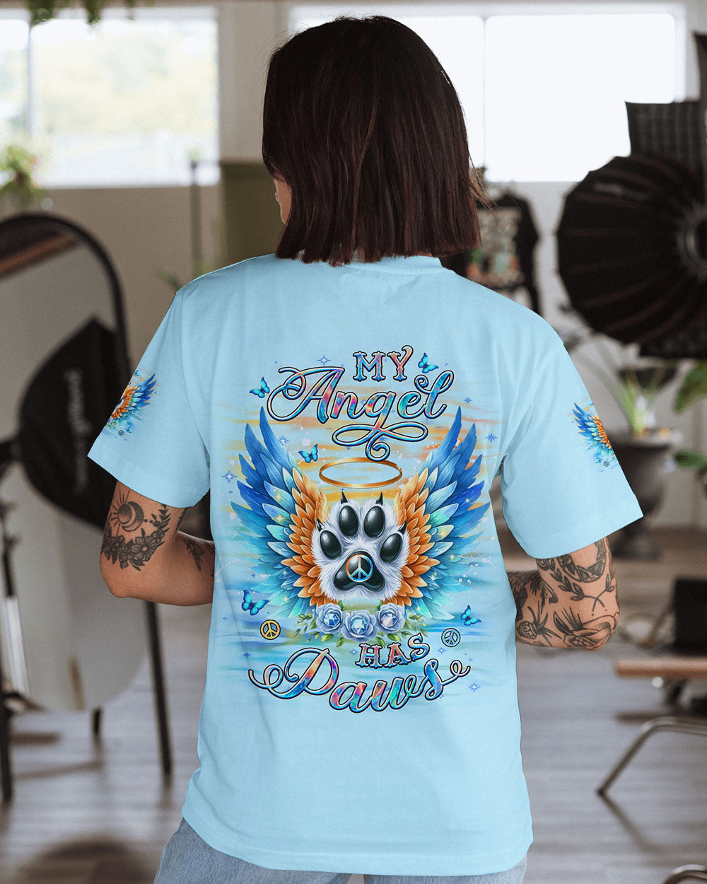 MY ANGEL HAS PAWS ALL OVER PRINT - YHDU2101251