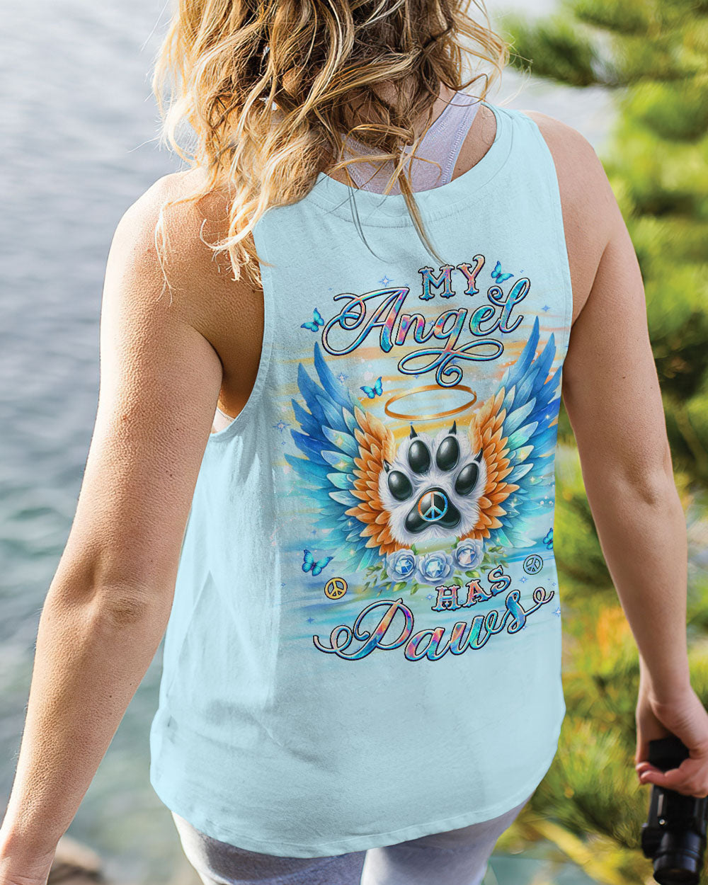 MY ANGEL HAS PAWS ALL OVER PRINT - YHDU2101251