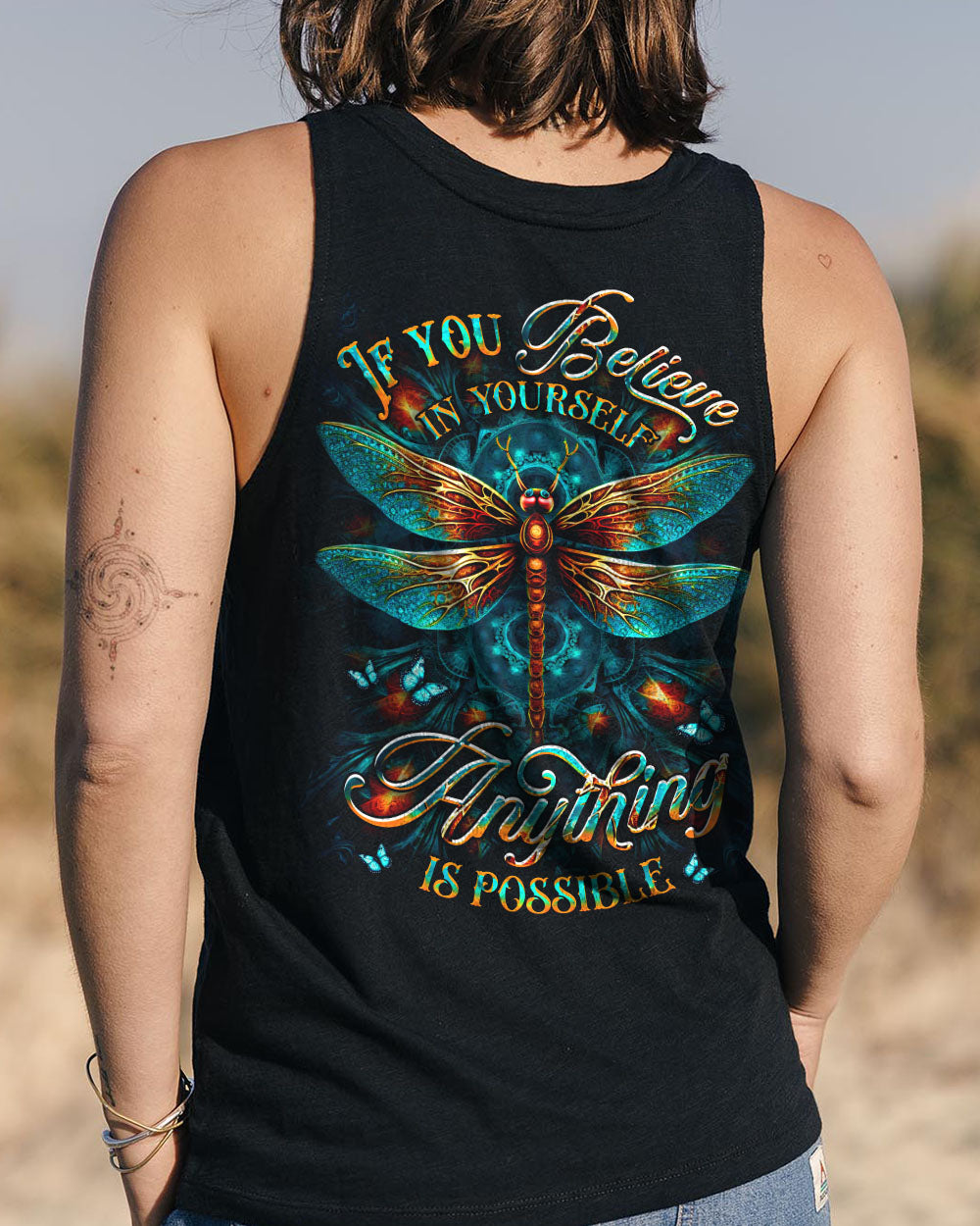 BELIEVE IN YOURSELF DRAGONFLY ALL OVER PRINT - YHDU2102253