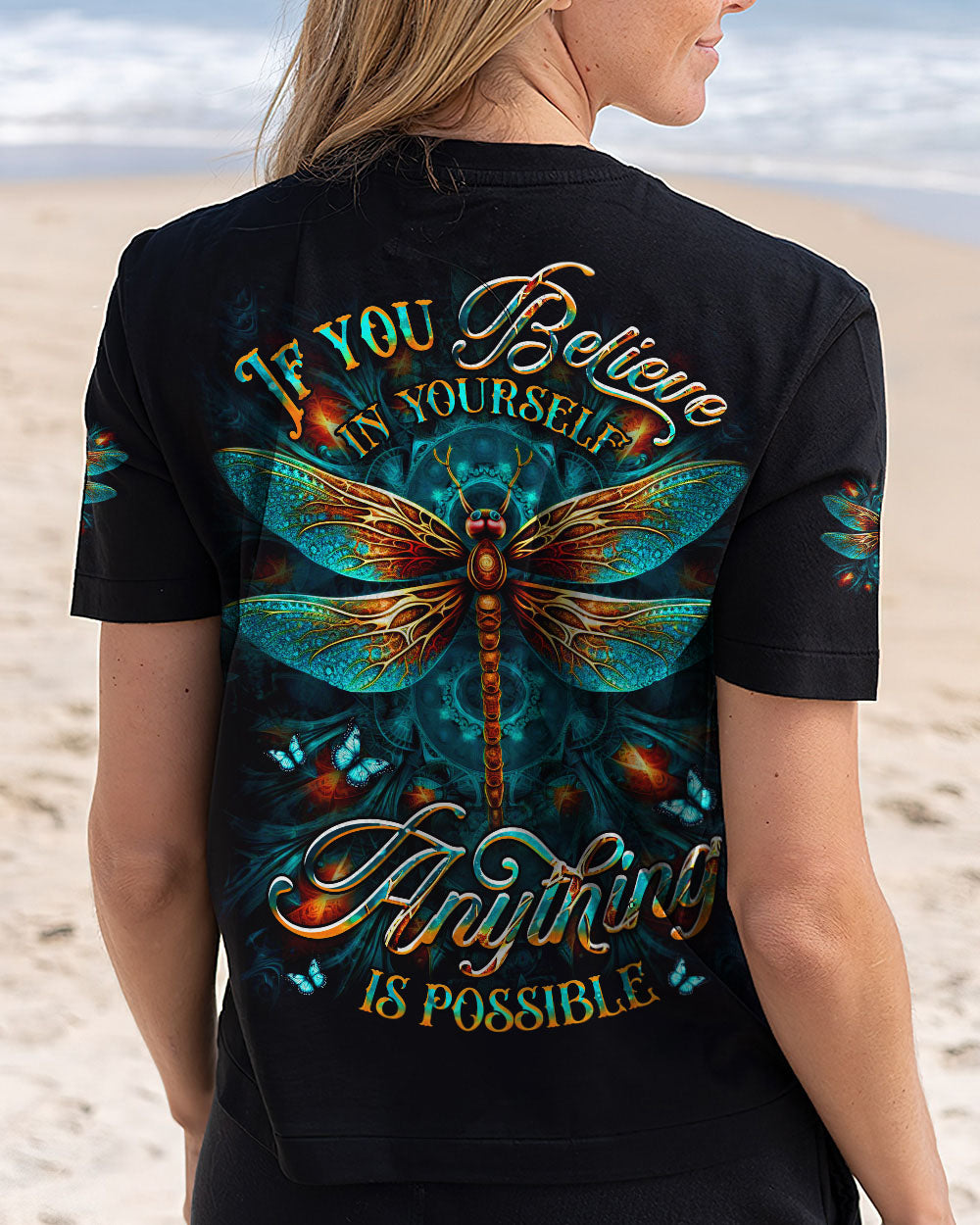 BELIEVE IN YOURSELF DRAGONFLY ALL OVER PRINT - YHDU2102253
