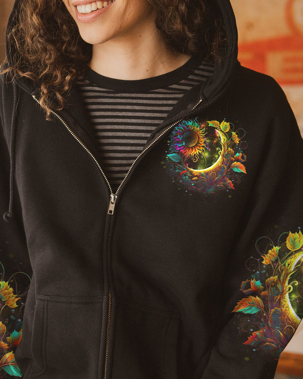 SHE WAS LIKE THE MOON SUNFLOWER ALL OVER PRINT - YHDU2106232