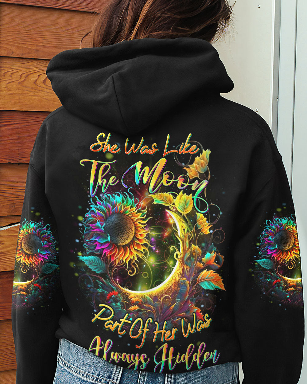 SHE WAS LIKE THE MOON SUNFLOWER ALL OVER PRINT - YHDU2106232