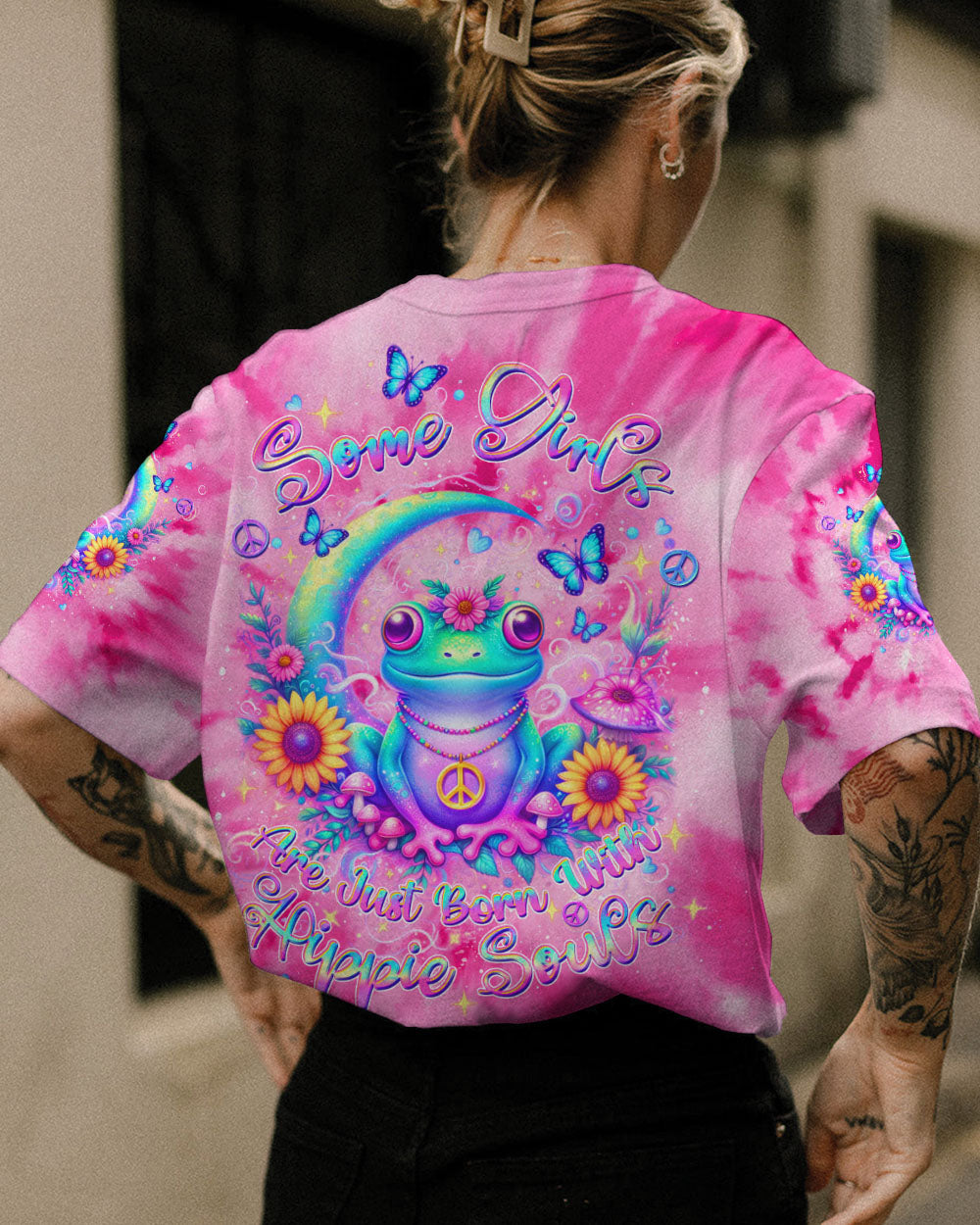 SOME GIRLS ARE JUST BORN WITH HIPPIE SOULS ALL OVER PRINT - YHDU2204245