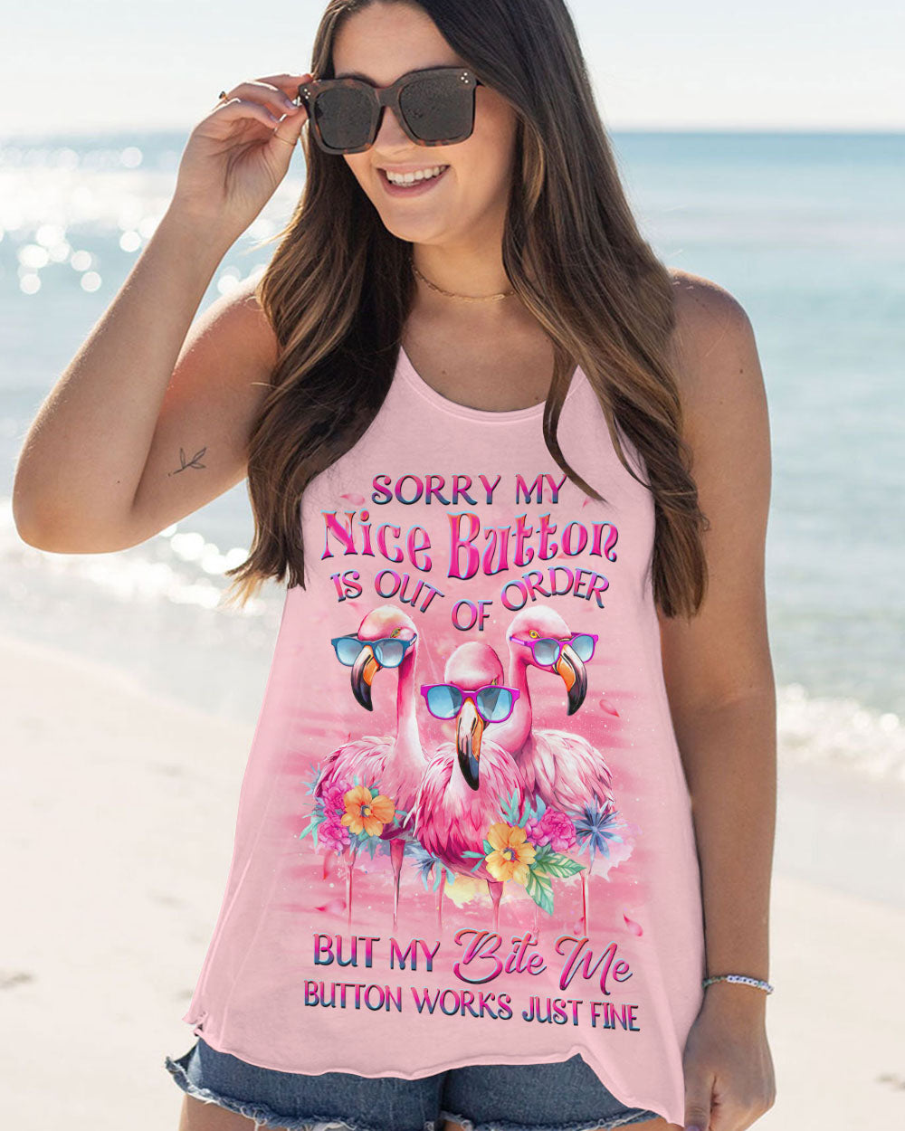 SORRY MY NICE BUTTON IS OUT OF ORDER ALL OVER PRINT - YHDU2206232