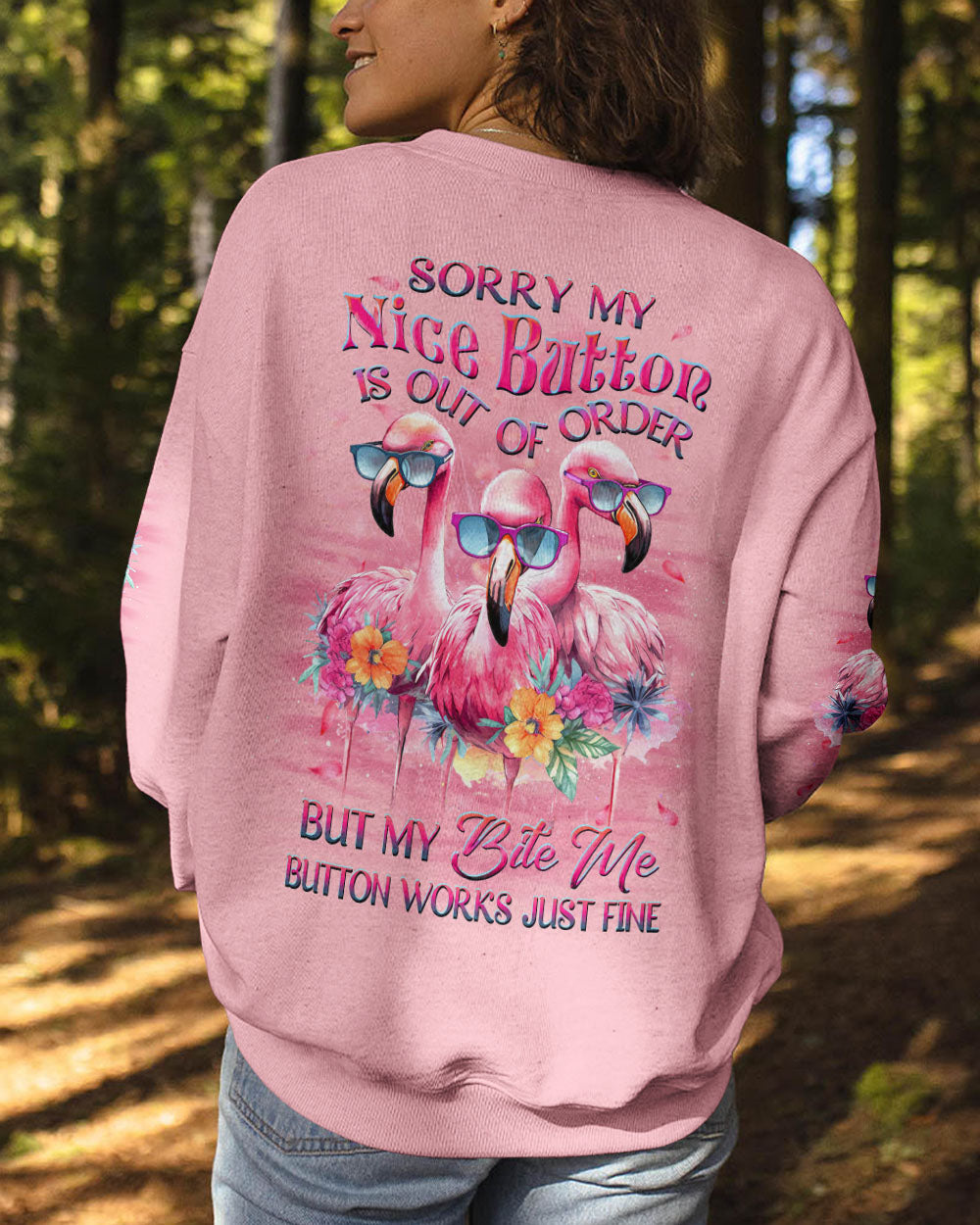 SORRY MY NICE BUTTON IS OUT OF ORDER ALL OVER PRINT - YHDU2206232