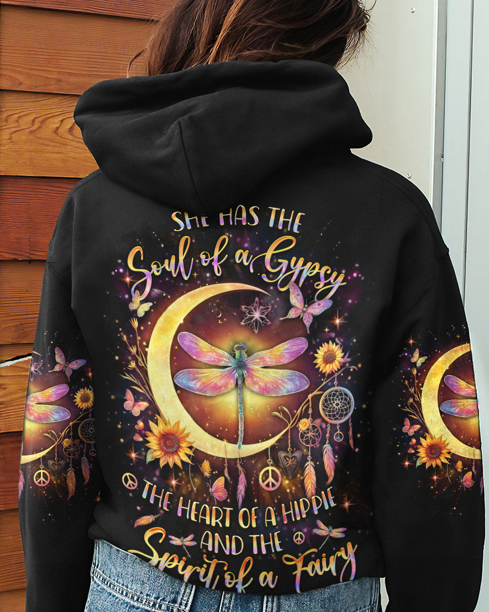 SPIRIT OF A FAIRY DRAGONFLY CRESCENT MOON ALL OVER PRINT - YHDU2311232