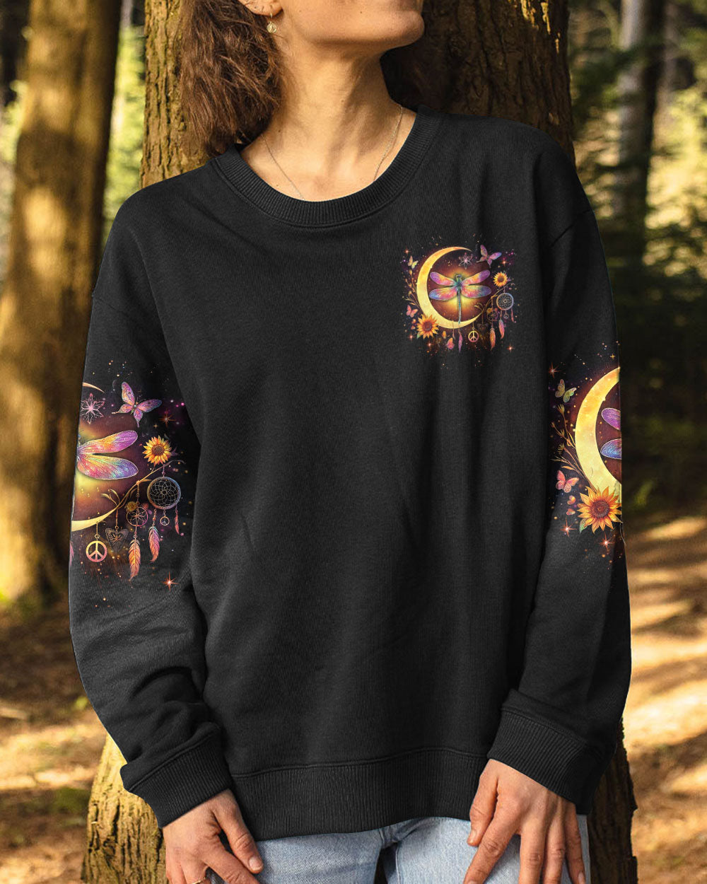 SPIRIT OF A FAIRY DRAGONFLY CRESCENT MOON ALL OVER PRINT - YHDU2311232