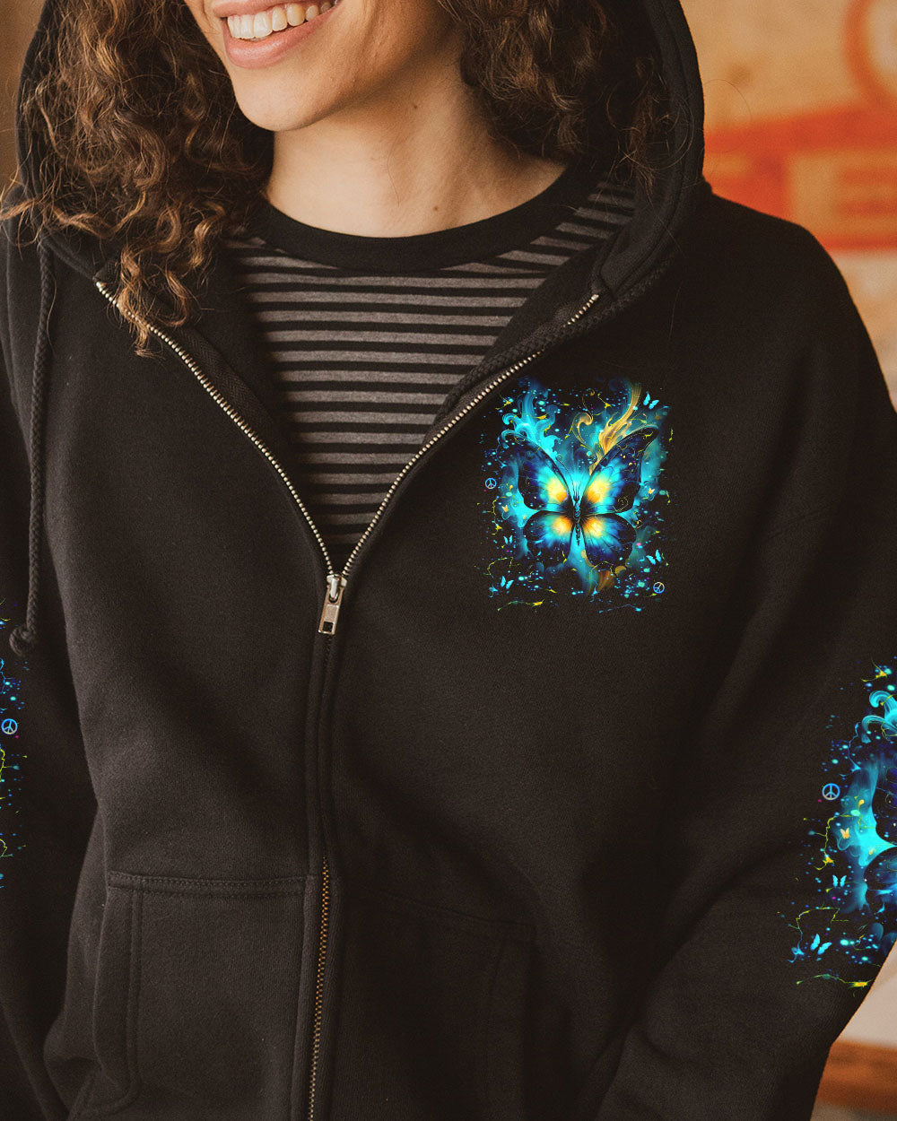 WHISPER WORDS OF WISDOM BUTTERFLY ALL OVER PRINT - YHDU2402252
