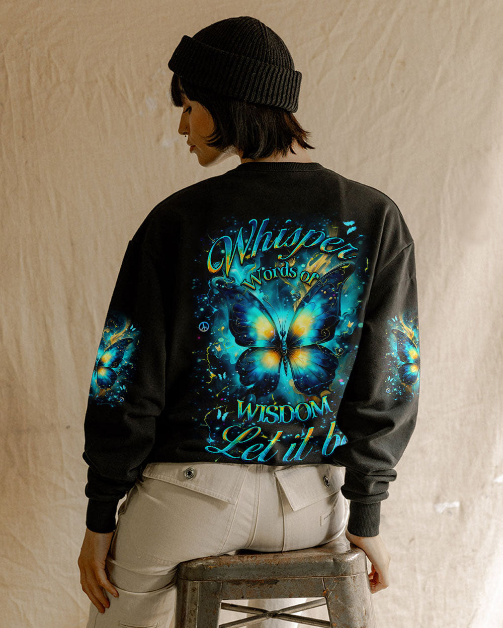WHISPER WORDS OF WISDOM BUTTERFLY ALL OVER PRINT - YHDU2402252