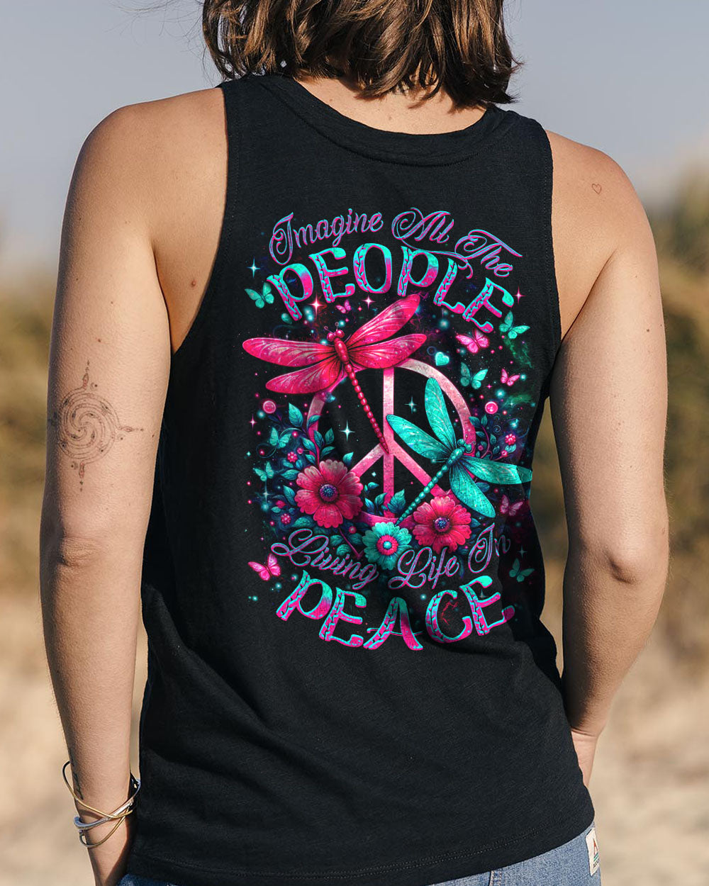 IMAGINE ALL THE PEOPLE LIVING LIFE IN PEACE ALL OVER PRINT - YHDU2403254
