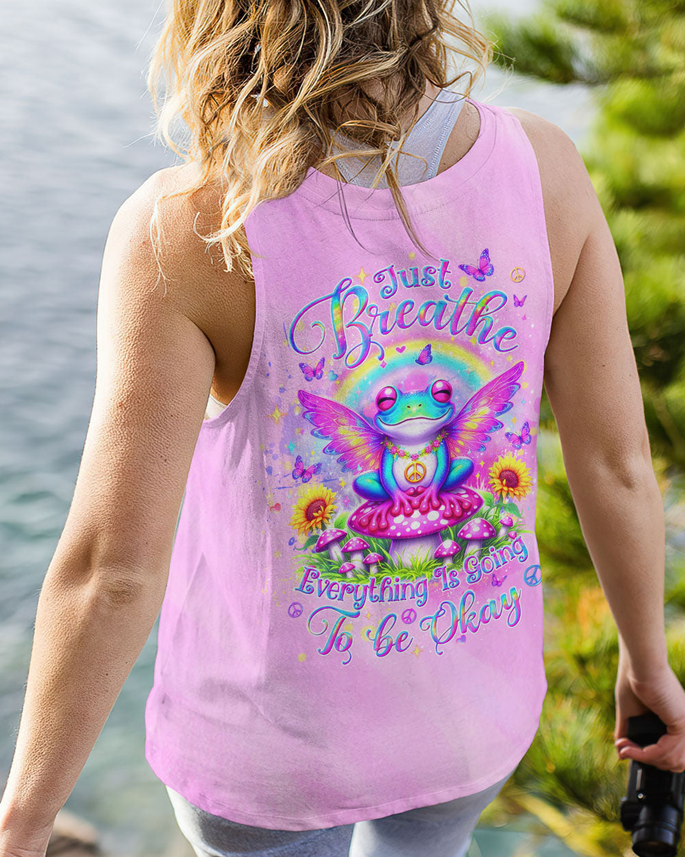 JUST BREATHE FROG ALL OVER PRINT - YHDU2405243