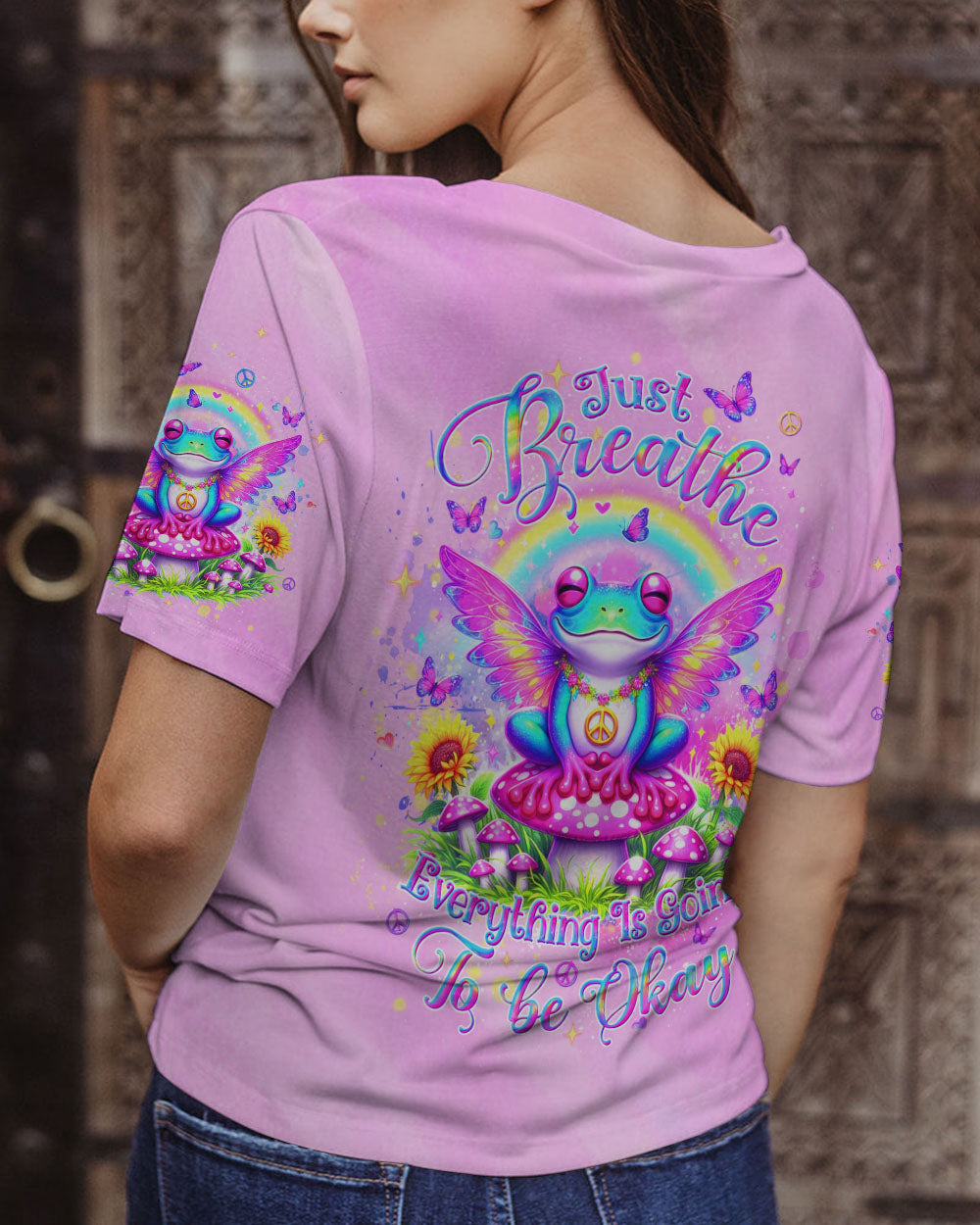 JUST BREATHE FROG ALL OVER PRINT - YHDU2405243