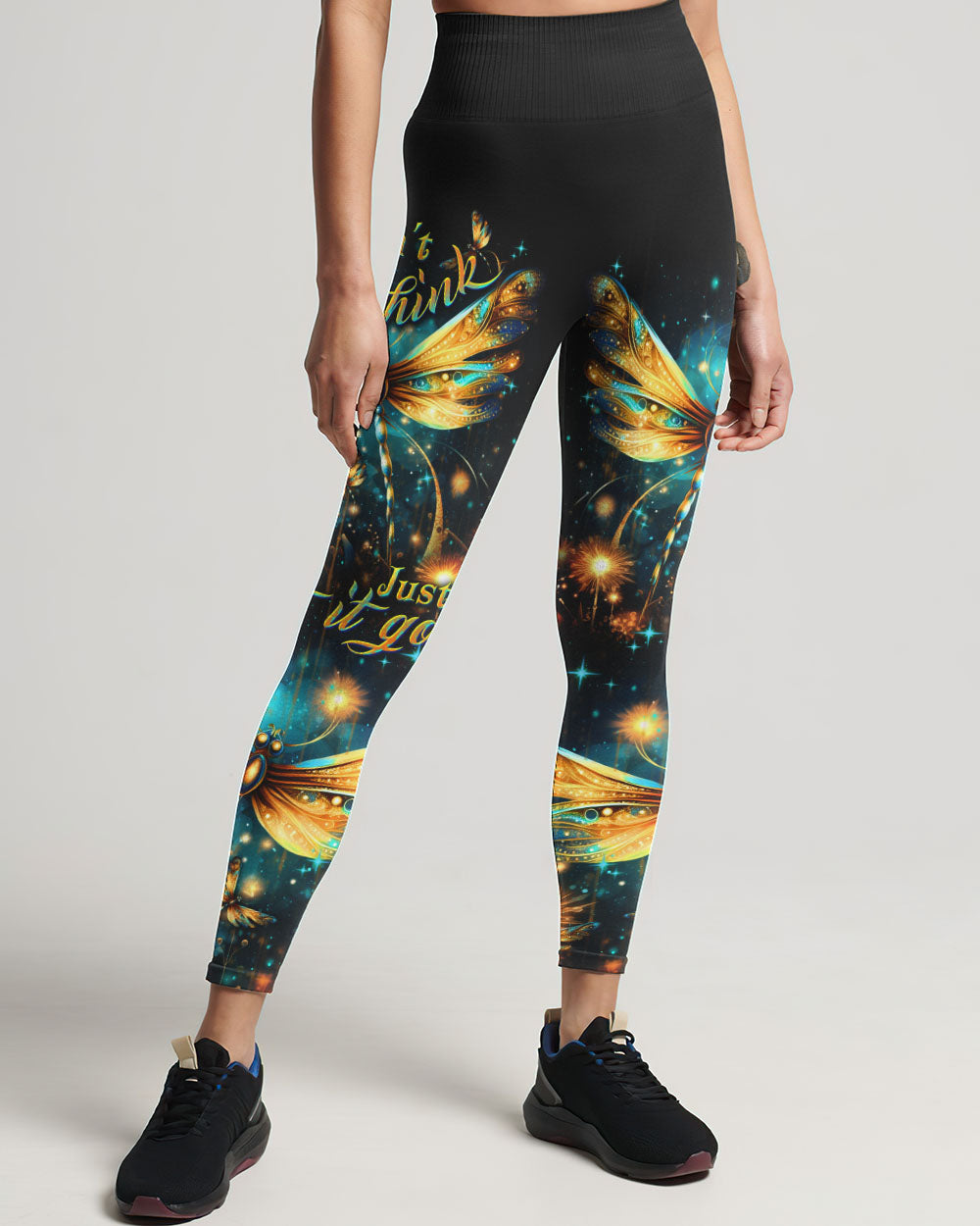 DON'T OVERTHINK JUST LET IT GO DRAGONFLY ALL OVER PRINT - YHDU2407231