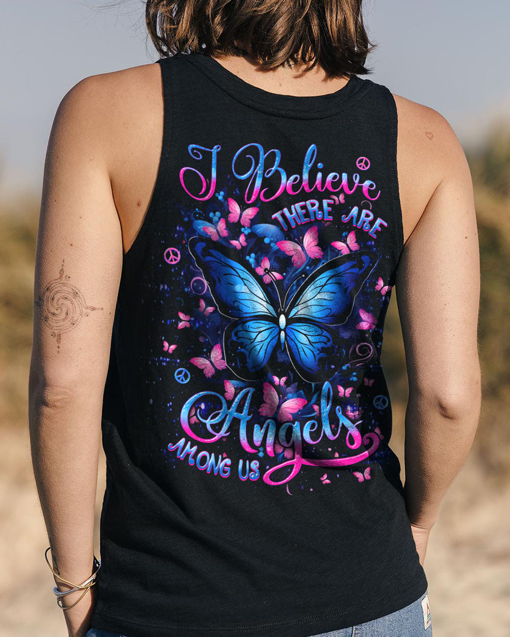 I BELIEVE THERE ARE ANGELS AMONG US ALL OVER PRINT - YHDU2407242