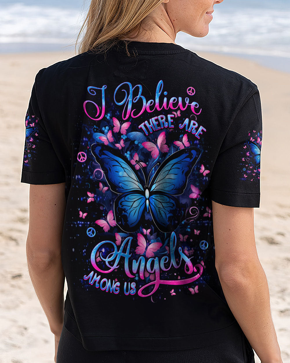 I BELIEVE THERE ARE ANGELS AMONG US ALL OVER PRINT - YHDU2407242