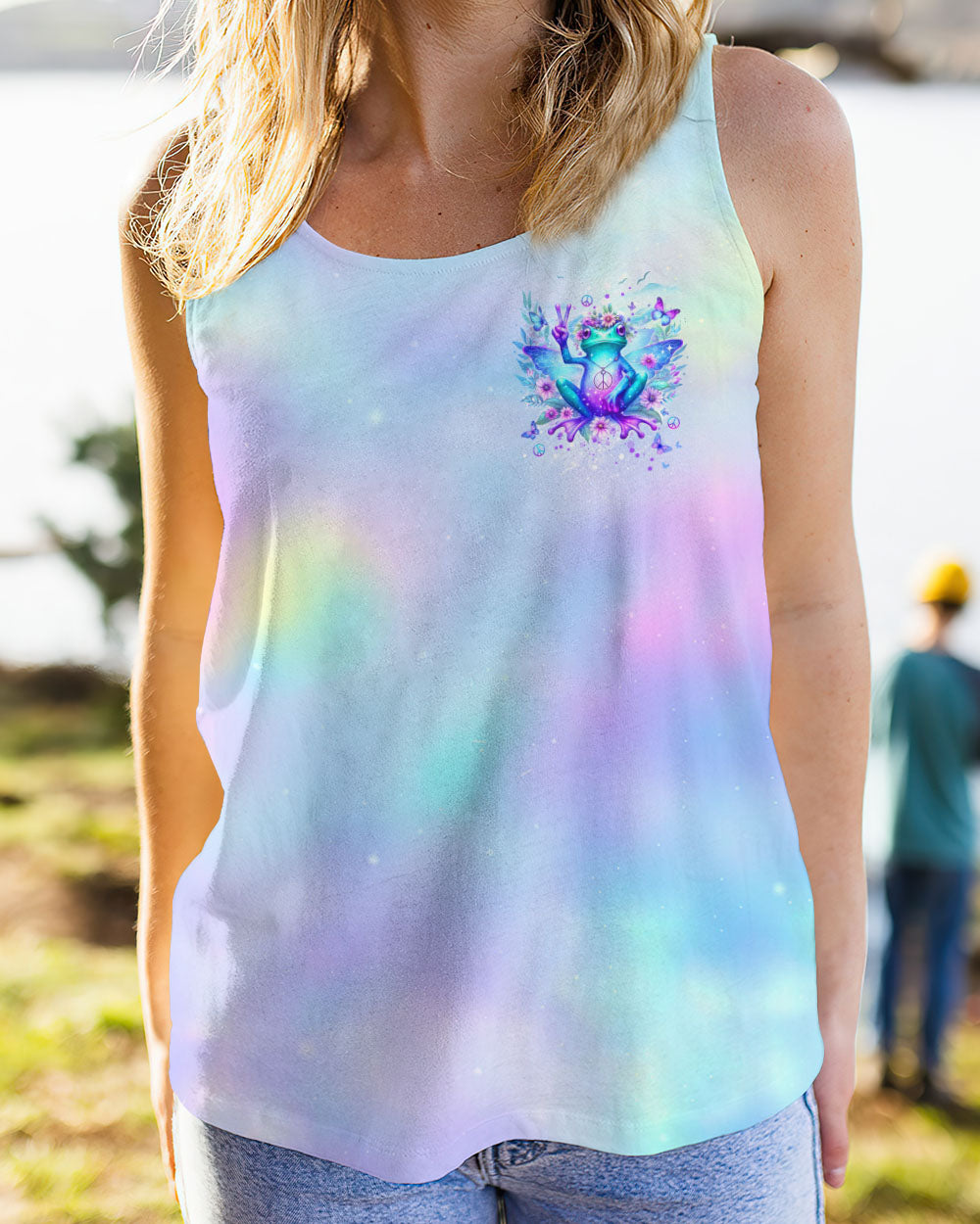 BE YOU THE WORLD WILL ADJUST FROG WINGS ALL OVER PRINT - YHDU2411232