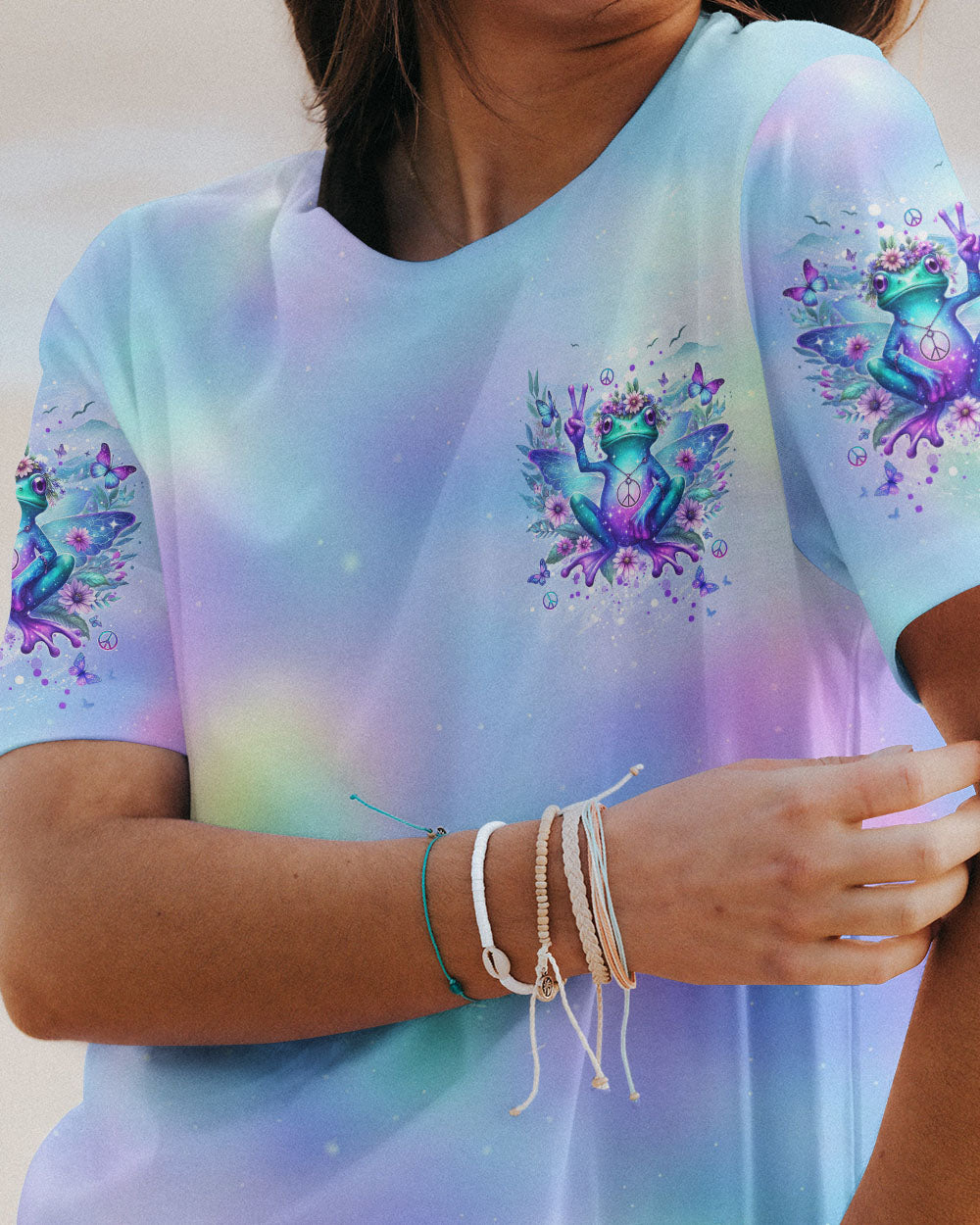 BE YOU THE WORLD WILL ADJUST FROG WINGS ALL OVER PRINT - YHDU2411232