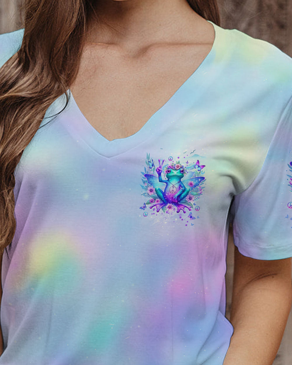 BE YOU THE WORLD WILL ADJUST FROG WINGS ALL OVER PRINT - YHDU2411232