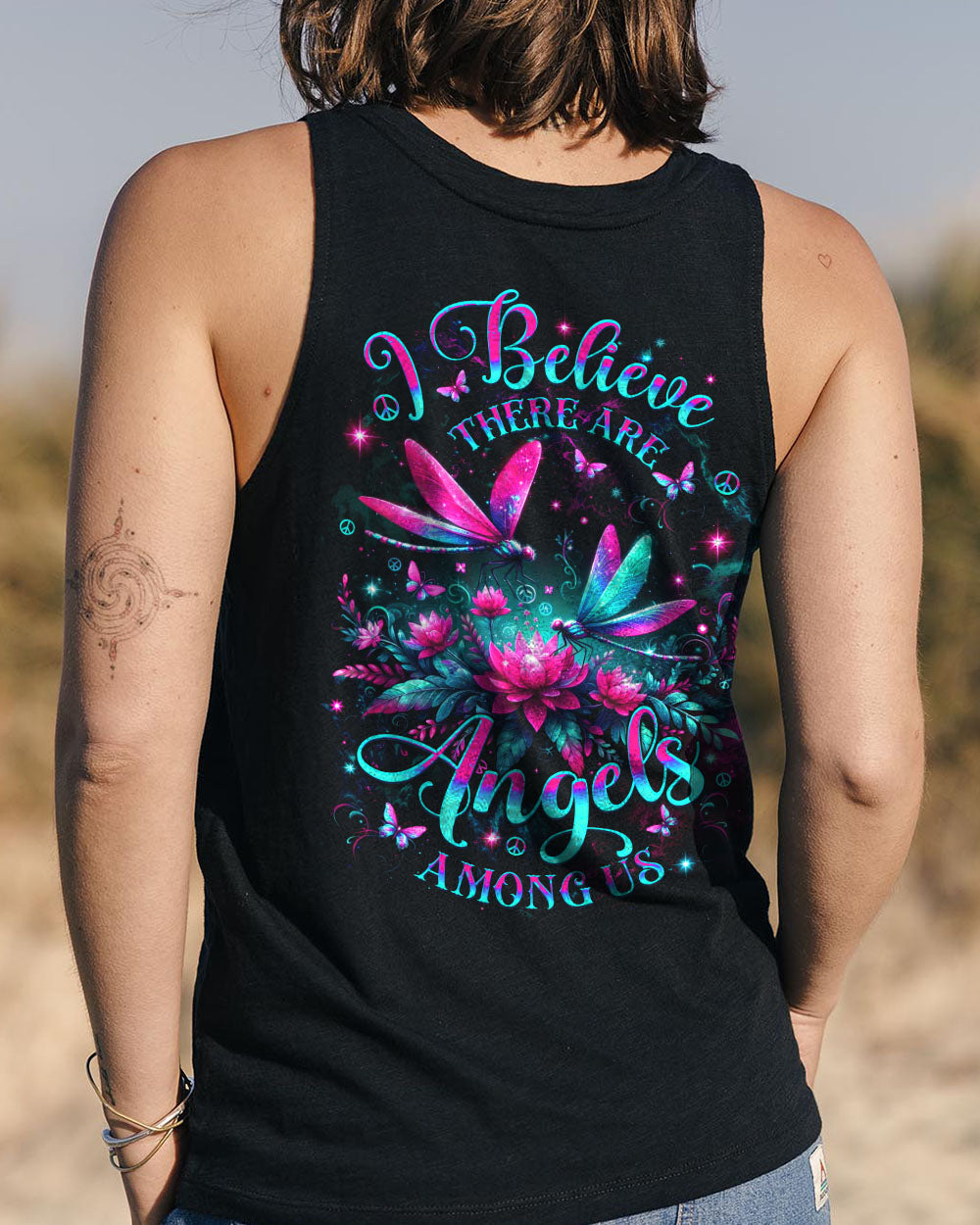I BELIEVE THERE ARE ANGELS AMONG US ALL OVER PRINT - YHDU2503252