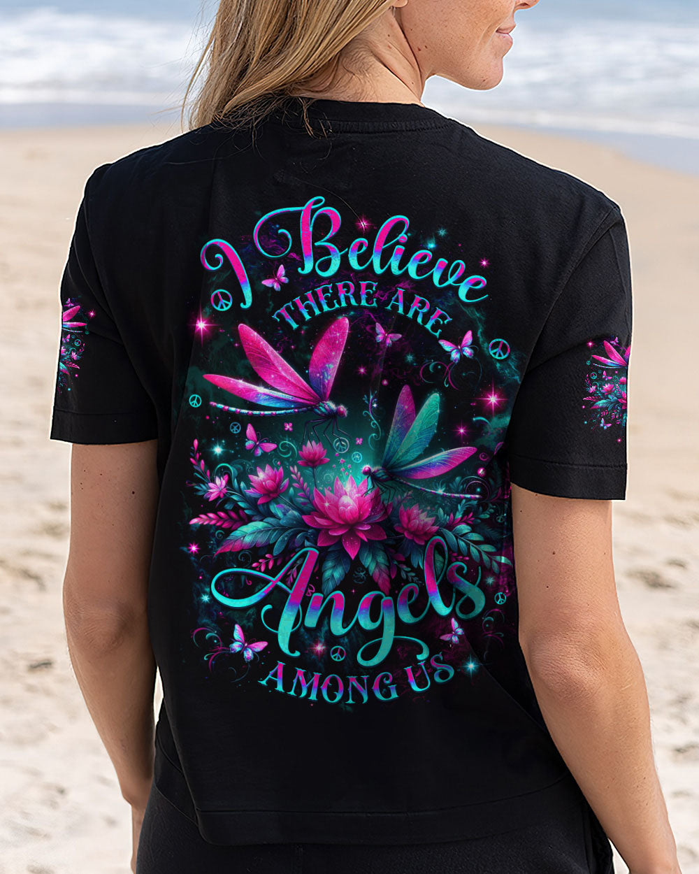 I BELIEVE THERE ARE ANGELS AMONG US ALL OVER PRINT - YHDU2503252