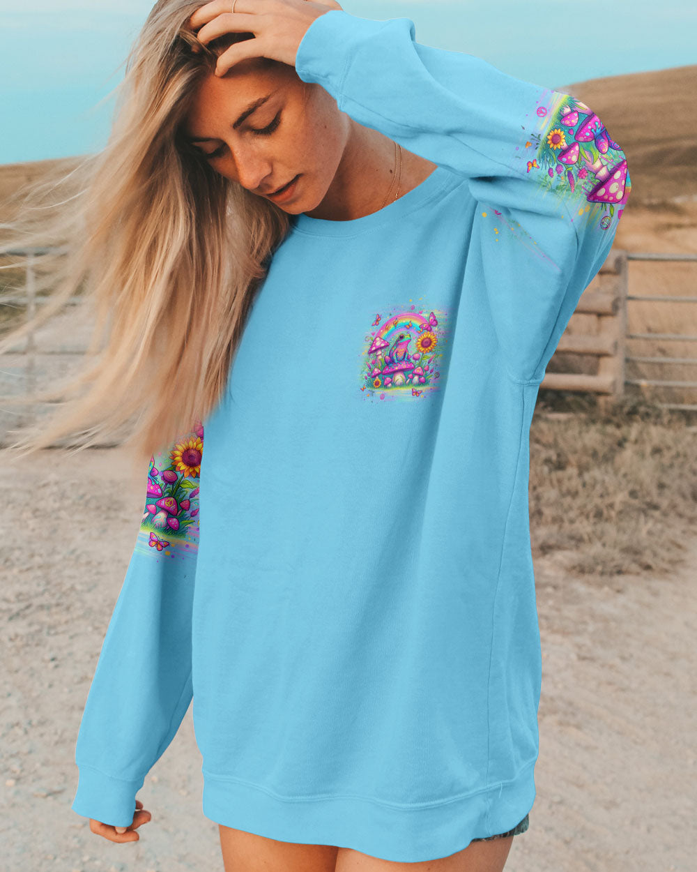 JUST BREATHE FROG ALL OVER PRINT - YHDU2504243