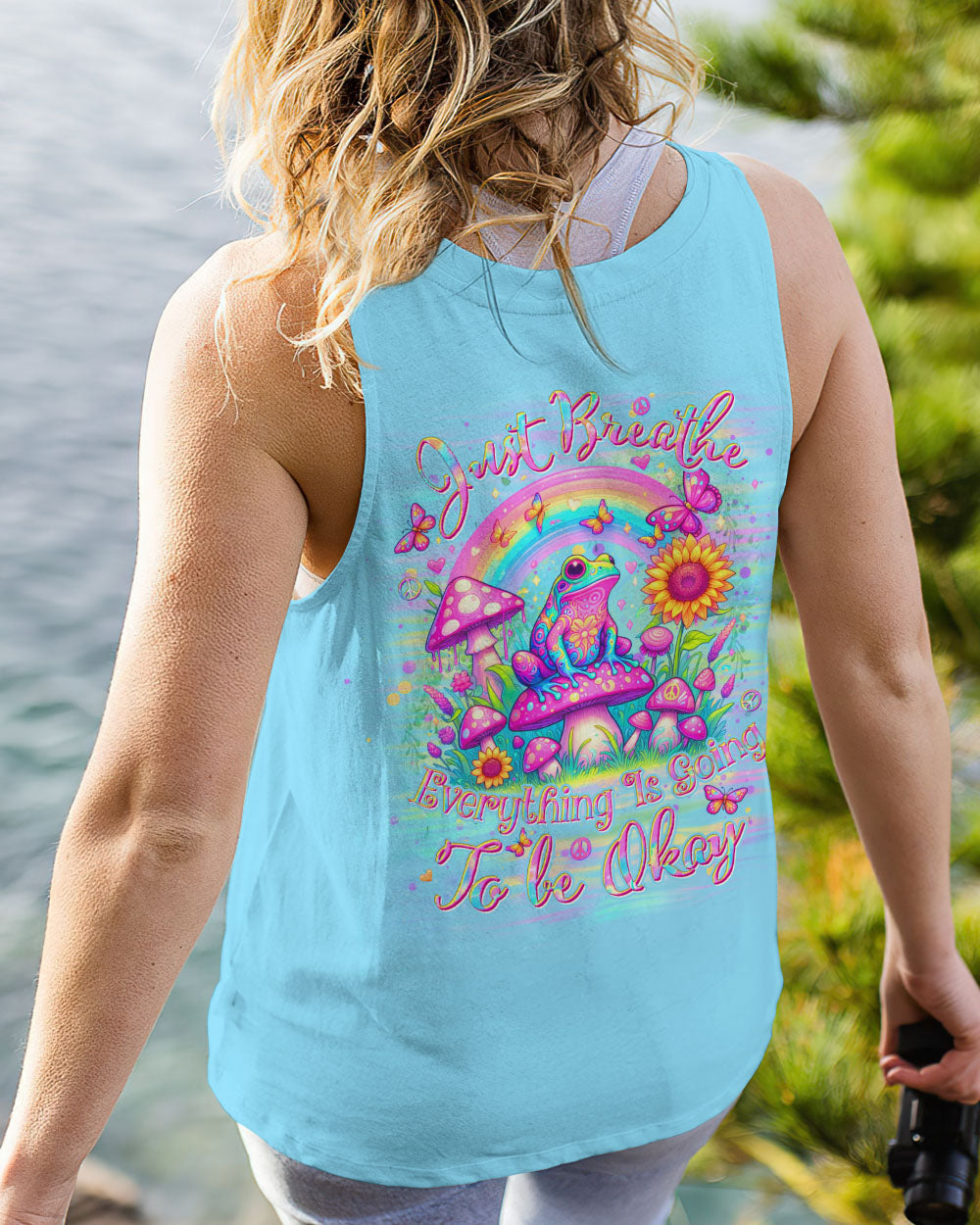 JUST BREATHE FROG ALL OVER PRINT - YHDU2504243