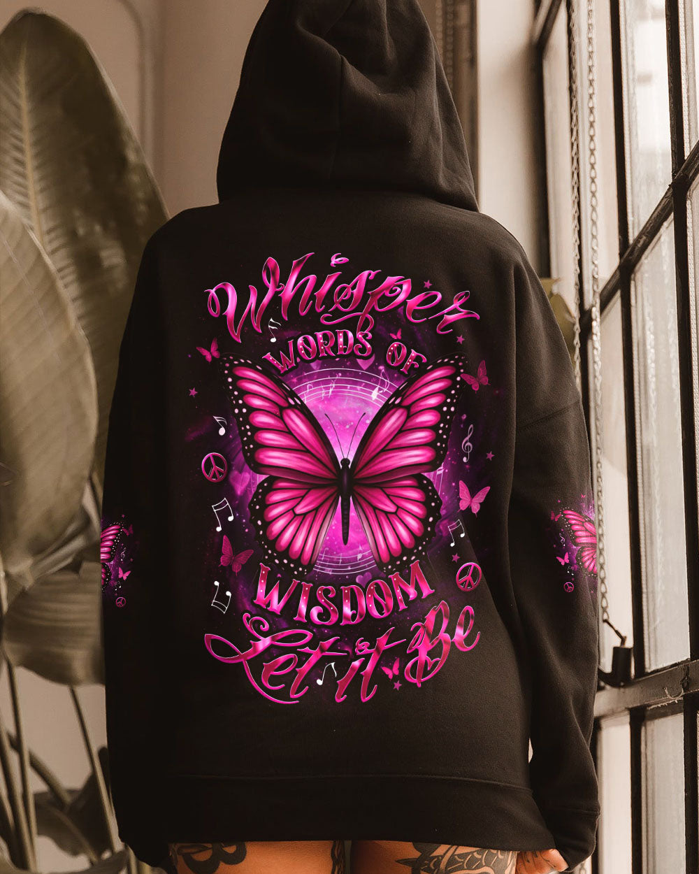 WHISPER WORDS OF WISDOM BUTTERFLY ALL OVER PRINT - YHDU2507251