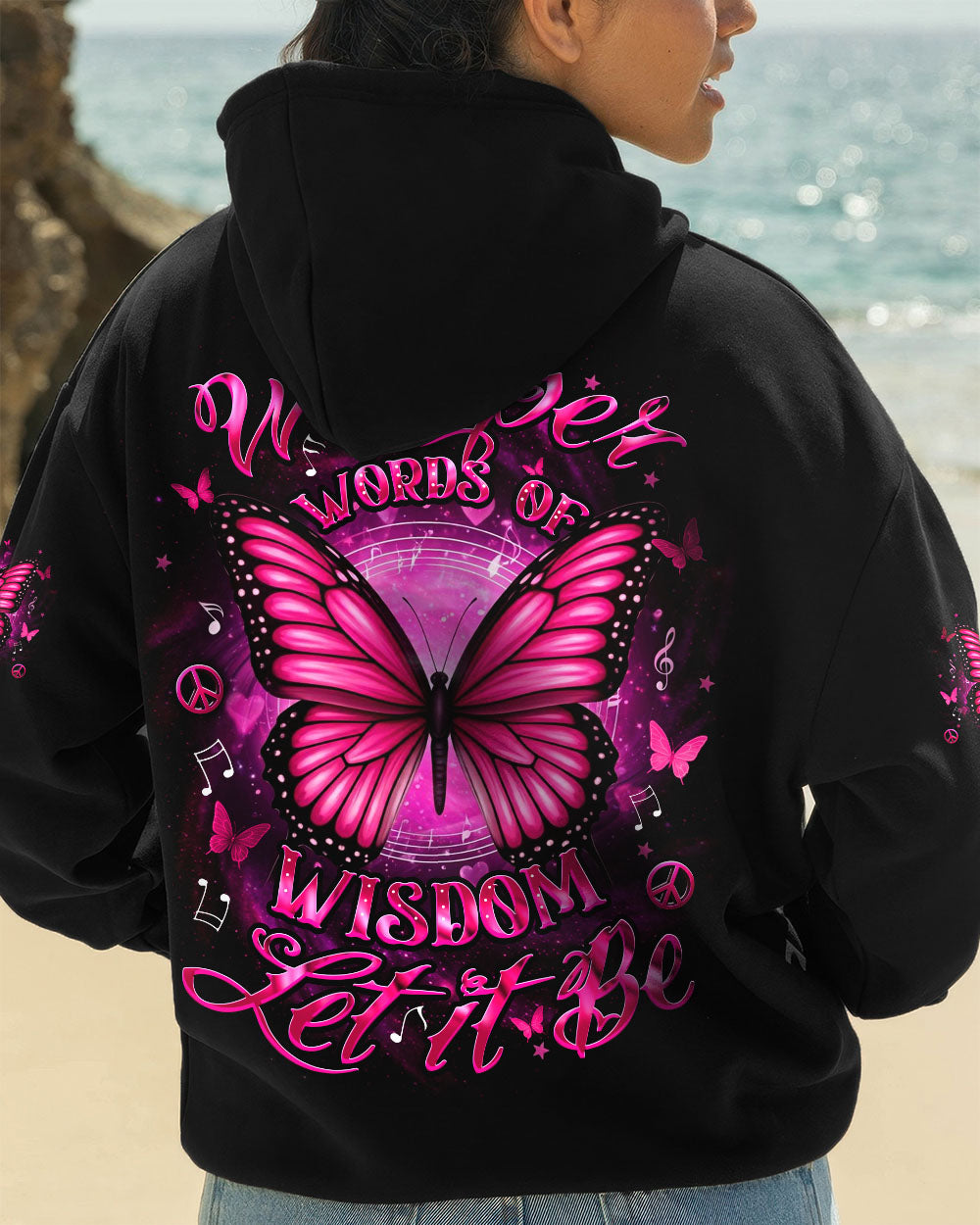 WHISPER WORDS OF WISDOM BUTTERFLY ALL OVER PRINT - YHDU2507251
