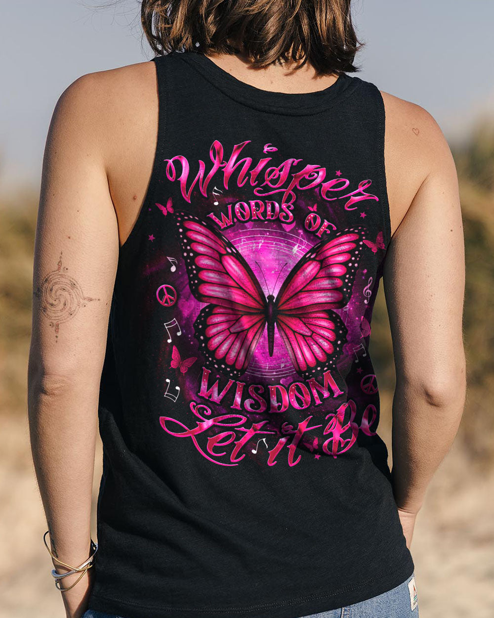 WHISPER WORDS OF WISDOM BUTTERFLY ALL OVER PRINT - YHDU2507251