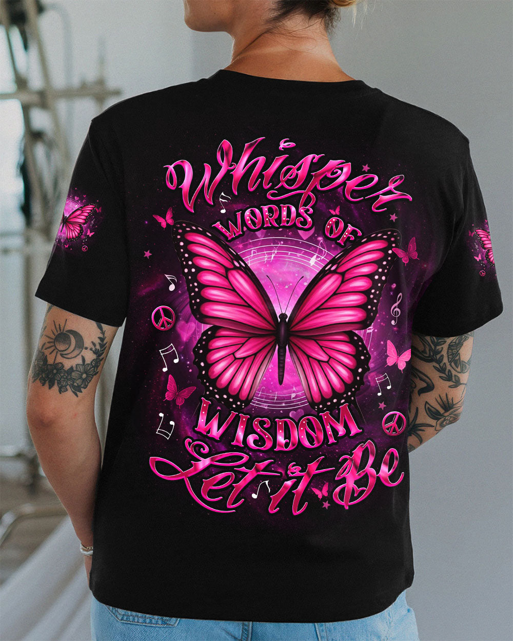 WHISPER WORDS OF WISDOM BUTTERFLY ALL OVER PRINT - YHDU2507251