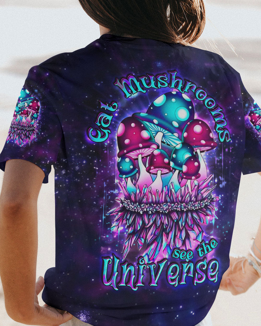 EAT MUSHROOMS SEE THE UNIVERSE ALL OVER PRINT - YHDU2607233