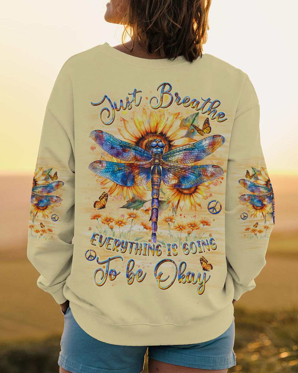 JUST BREATHE DRAGONFLY ALL OVER PRINT - YHDU2702244